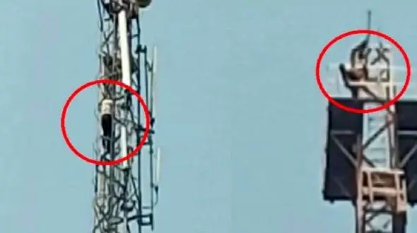 عجیب ترین اعتراض یک شهروند + فیلم