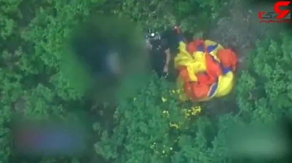 فیلم مرگ فجیع یک پاراگلایدرسوار در ارتفاع