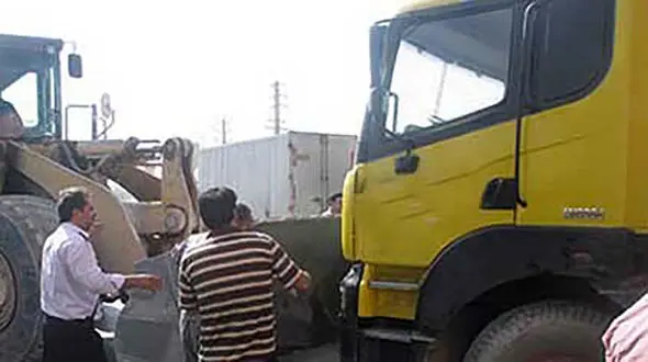 صحنه وحشتناکی که کامیون در قزوین رقم زد