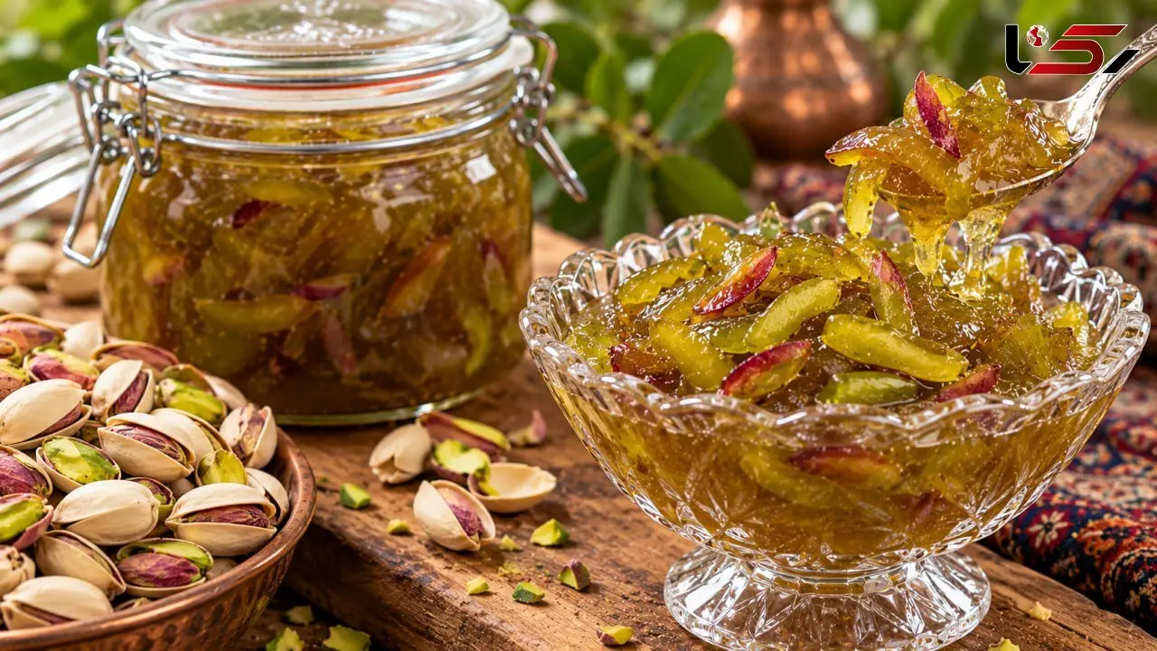 طرز تهیه مربای پوست پسته