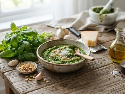 خلاصه طلایی برای تهیه یک سس پستوی رژیمی عالی