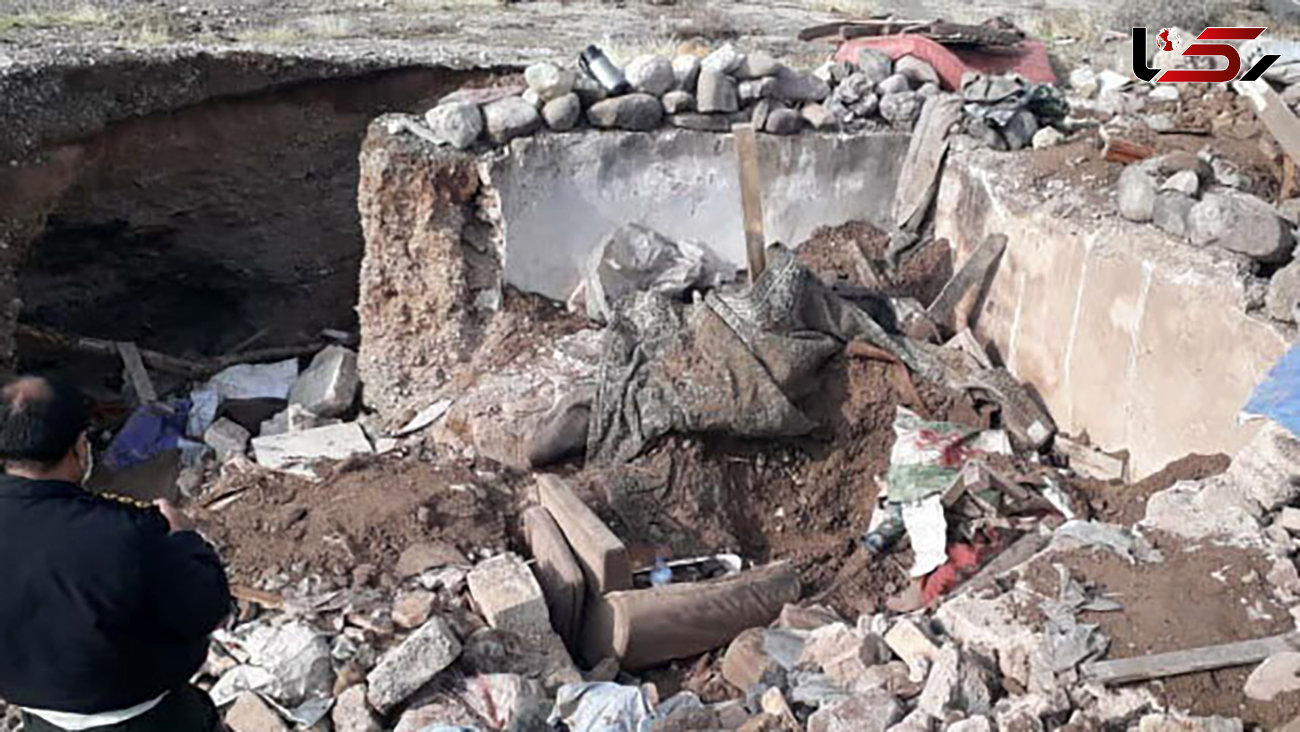  مرد ایوانکی زیر آوار خانه خودساخته دفن شد / کشف جنازه در حاشیه شهر + عکس