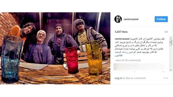 عکس متفاوت بازیگر معروف در کامیون+عکس