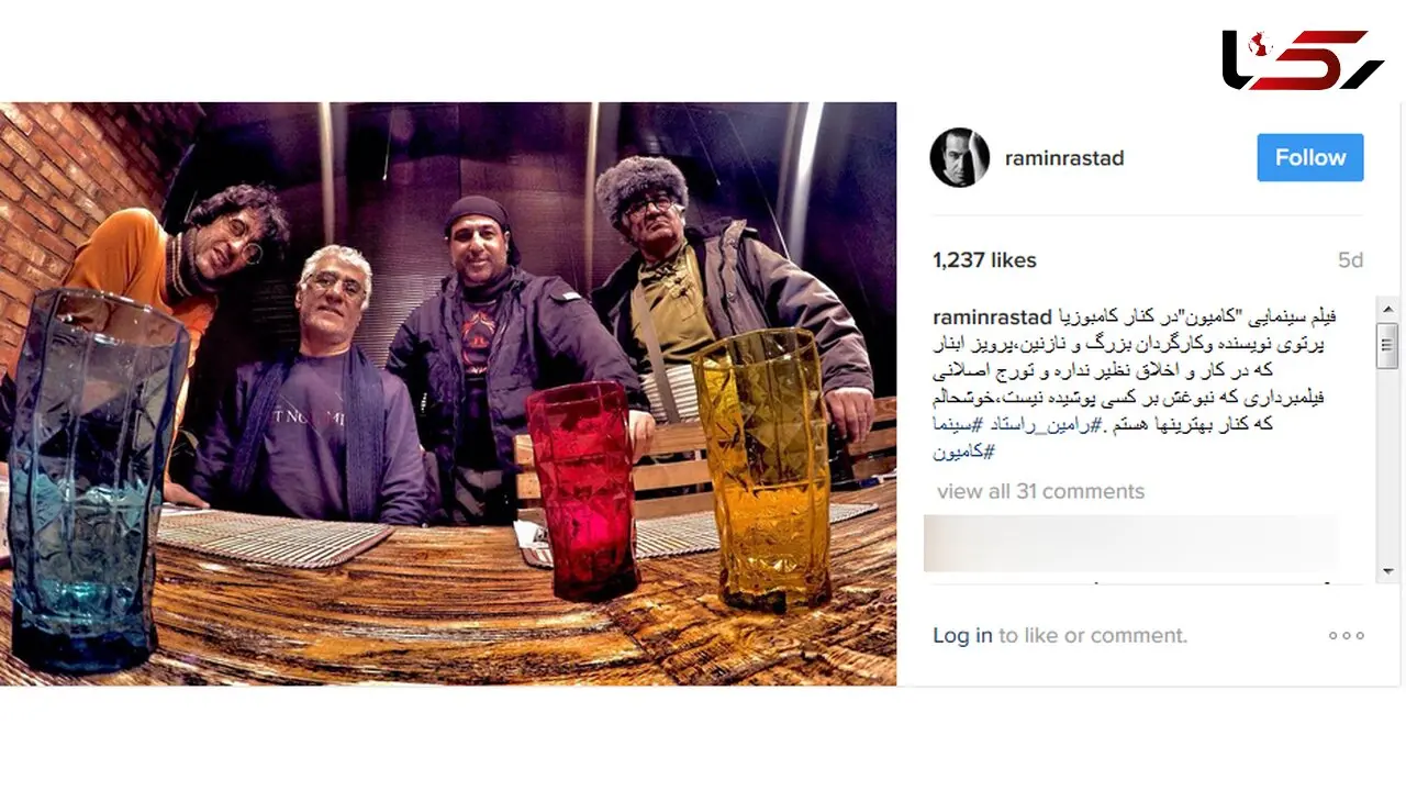 عکس متفاوت بازیگر معروف در کامیون+عکس