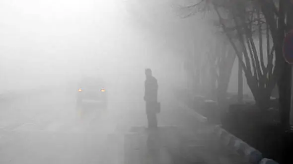 نتیجه فاجعه بار سبقت گرفتن در هوای غبارآلود + فیلم