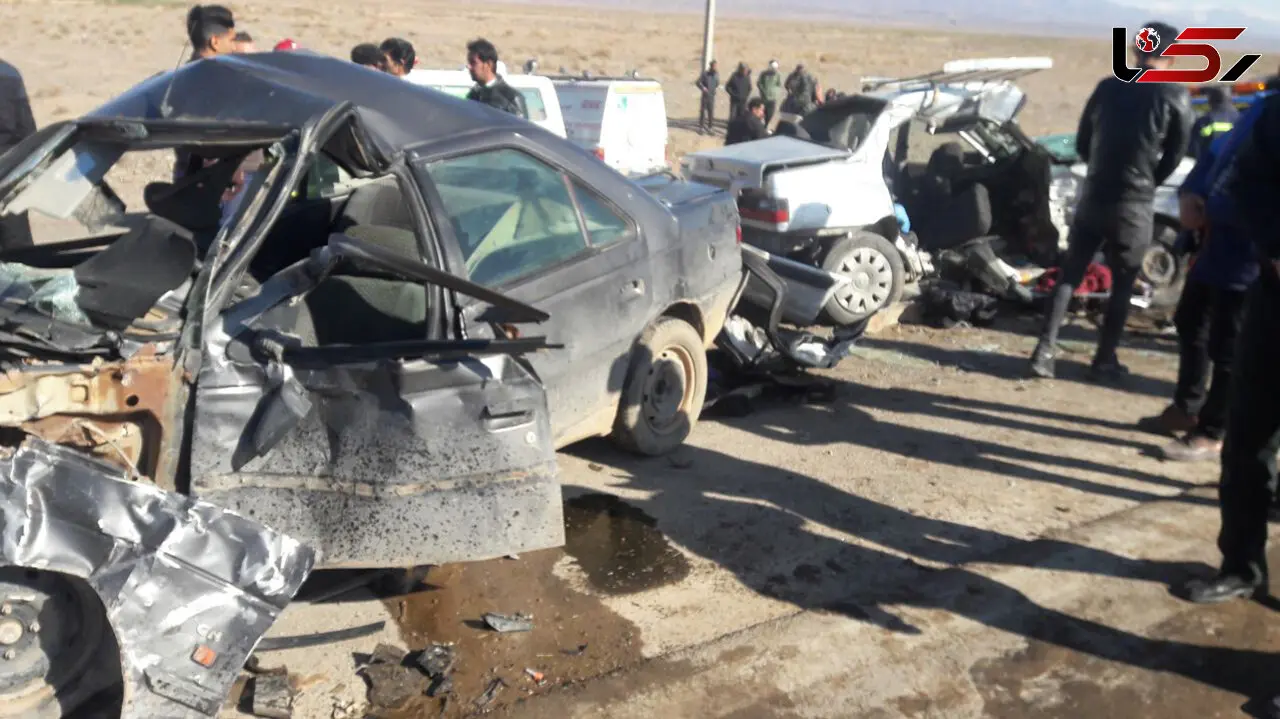 تصادف زنجیره ای مرگبار در جاده رشتخوار به تربت حیدریه 