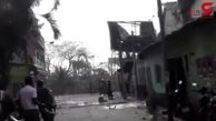 لحظه انفجار بمب در سریلانکا + فیلم