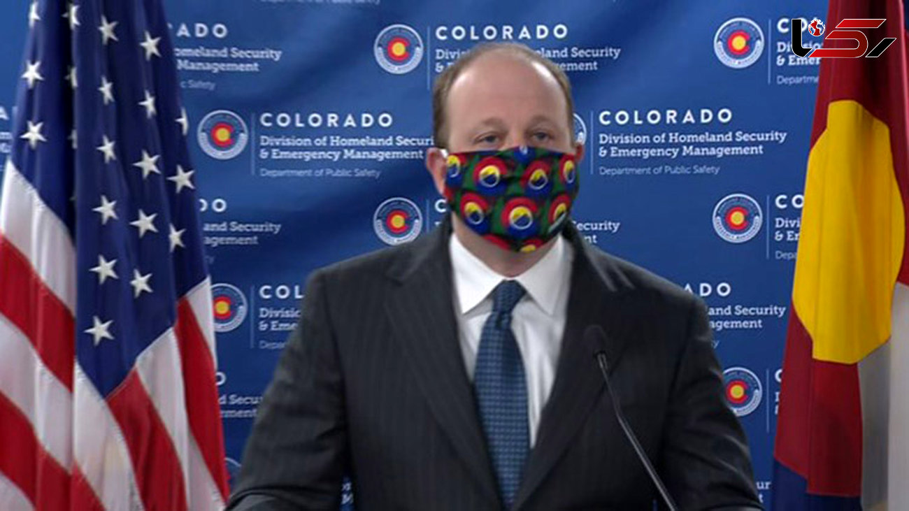 فرماندار ایالت کلورادو: مردم با روسری دهان و بینی خود را بپوشانند