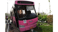مصدومیت 41 مسافر در تصادف  خاور با اتوبوس اسکانیا 