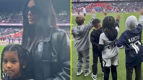  استایل خاص کیم کارداشیان و ویکتوریا بکهام در مراسم معارفه مسی 