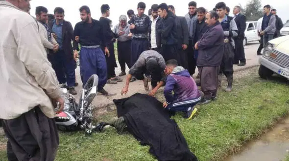 تصادف در جاده بن جعفر دزفول یک کشته برجا گذاشت + عکس