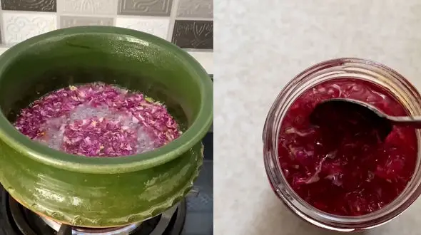 دستور تهیه مربای گل خشک + فیلم