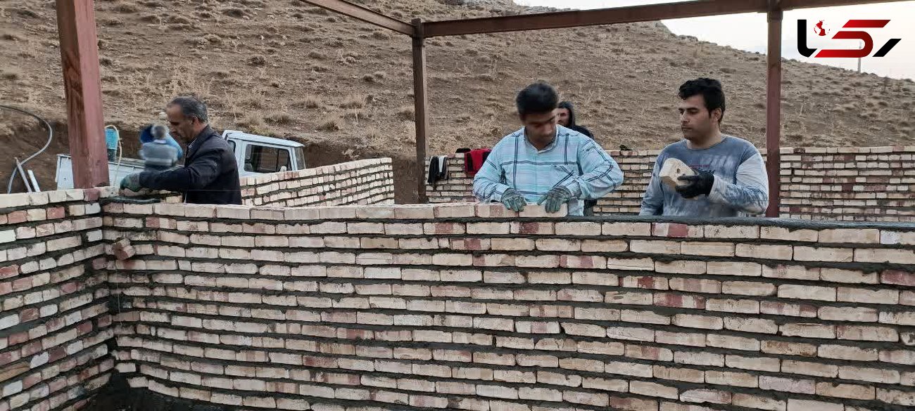 ساخت مدرسه ۳ کلاسه در روستای داغ کند (بنا کوه ) بخش شادیان چار اویماق 