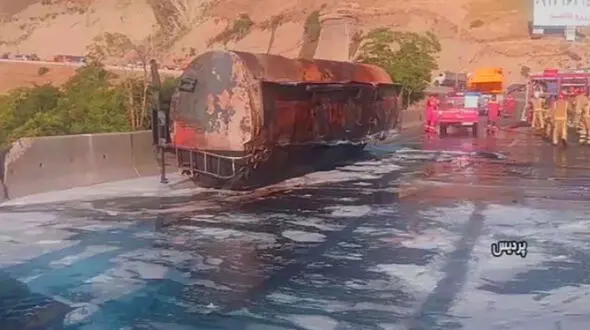 جاده جاجرود ناگهان بسته شد / احتمال انفجار مرگبار در وسط جاده