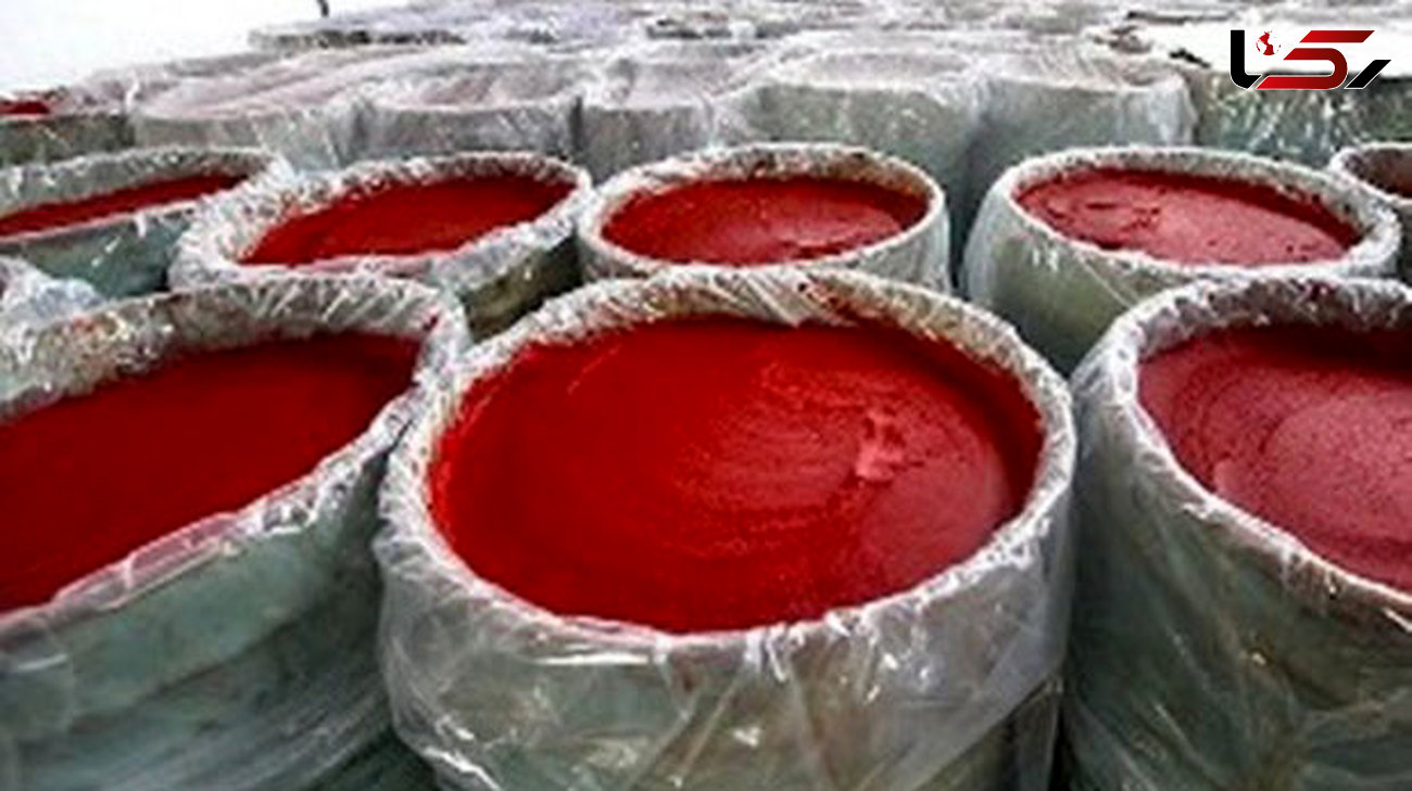 کشف ۶۵ تن رب گوجه فرنگی غیر بهداشتی در کرمانشاه + عکس