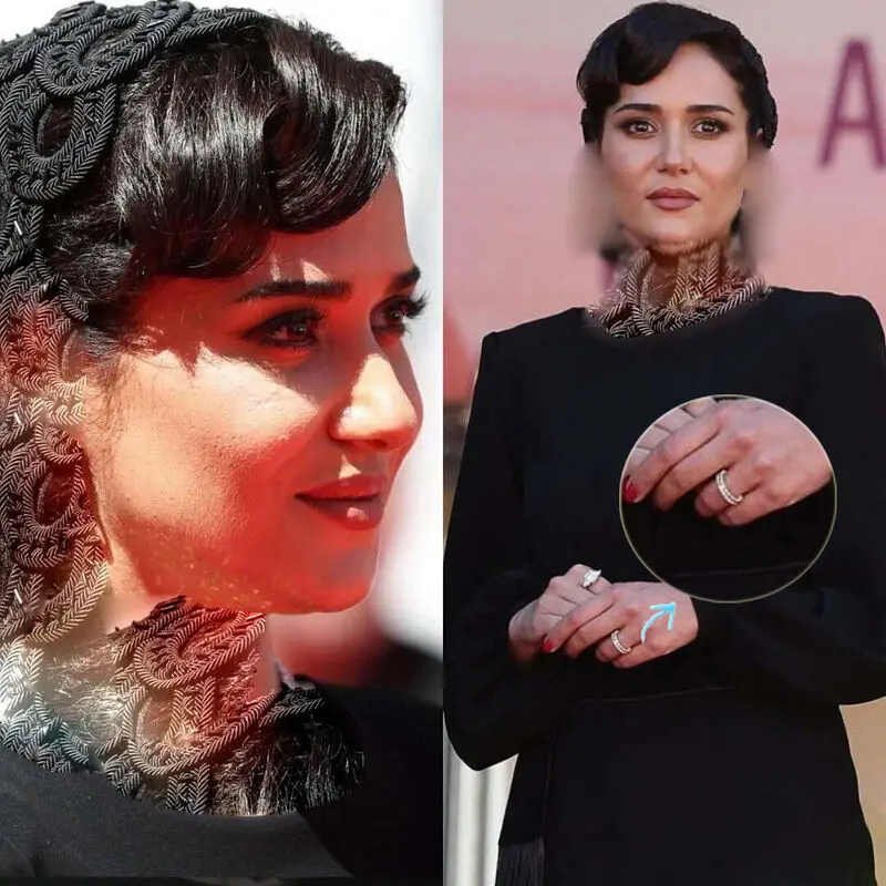 عکس ها / رونمایی پریناز ایزدیاراز ازدواجش / حلقه عروسی اش را نمایش داد