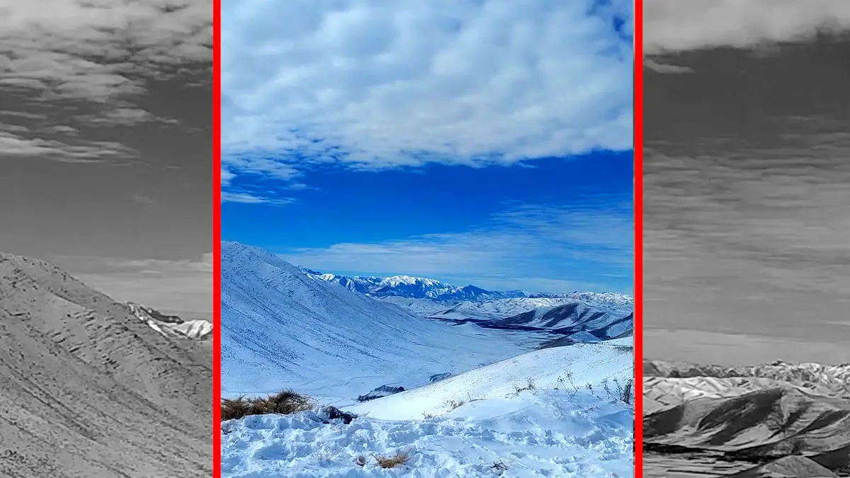 فیلم مناظر خیره کننده هنام لرستان در زمستان