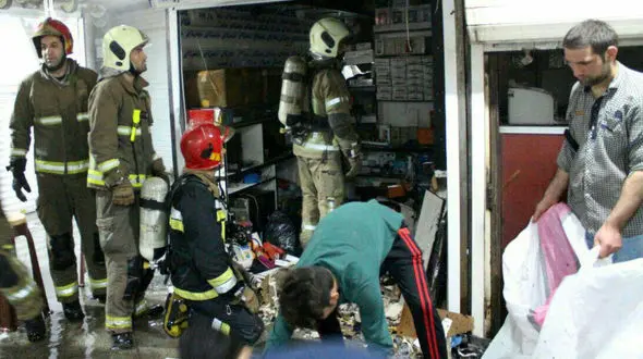 آتش سوزی در طبقه ششم پاساژ علاالدین + عکس 