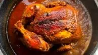 طرز پخت مرغ شکم پر قابلمه‌ای / فیلم