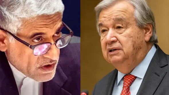 دیدار ایروانی با دبیرکل سازمان ملل در پی تجاوز اسرائیل