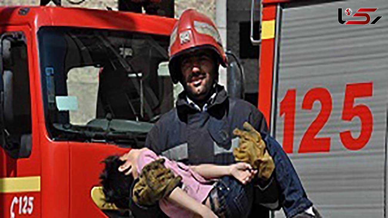 نجات 4 نفر با تلاش آتش نشانان همدانی 