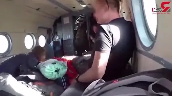 سرنشین هلی‌کوپتر از لحظه سقوط در کوهستان فیلمبرداری کرد+ فیلم