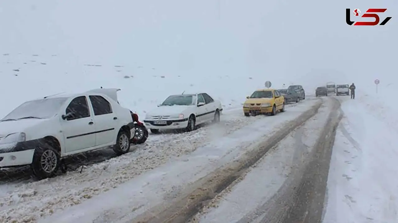 کولاک و توفان برفی در جاده 7 استان ایران / هشدار 


