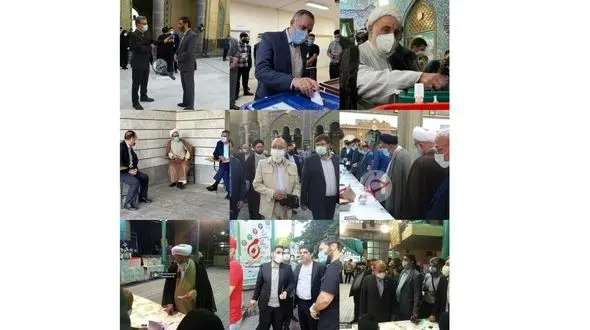 تصاویر چهره ها پای صندوق رای 