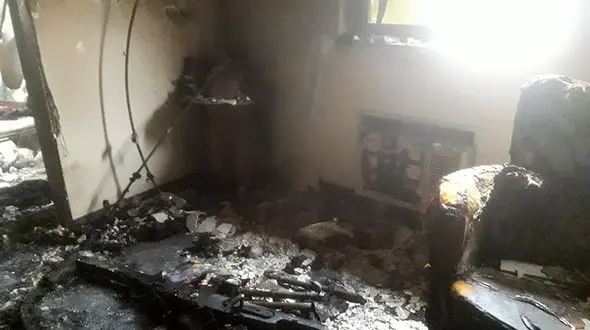 آتش سوزی هولناک در ساری / 2 تن زنده زنده سوختند + عکس