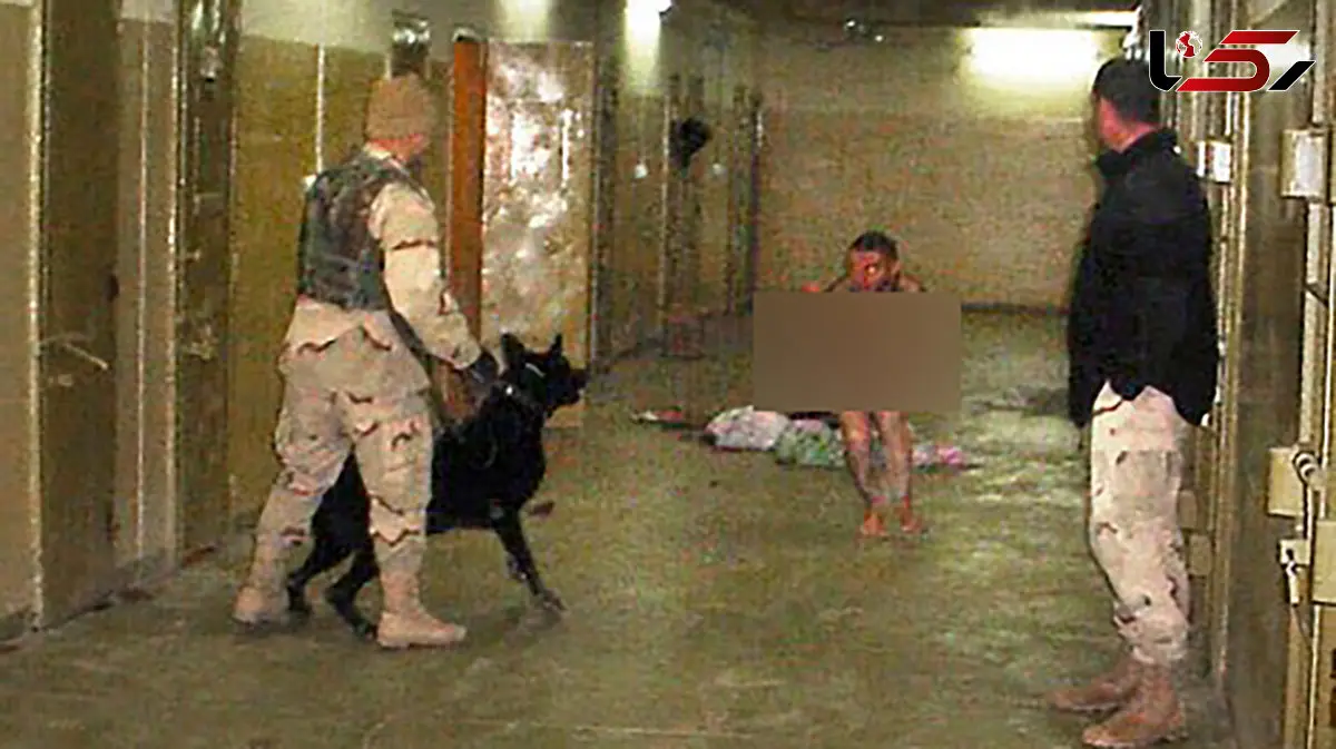 فیلم تکاندهنده / ایرانی بی گناه زندانی امریکایی ها در ابوغریب  + عکس هایی از شکنجه و سلفی یادگاری نظامی های زن و مرد امریکایی با محمد بلندیان رنگرز ساده ایرانی / خودش با گریه از روزهای وحشت می گوید