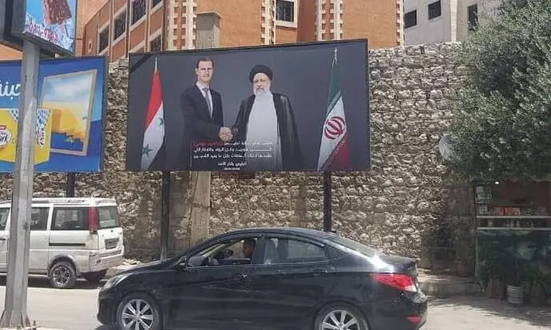 تصویر شهید رئیسی و بشار اسد در دمشق (1)