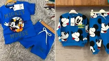 15 مدل شیک و متفاوت از پیراهن شلوار میکی موس برای استایلی خاص