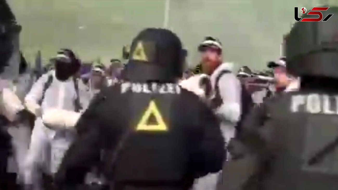 درگیری پلیس و معترضان به برگزاری نشست سران گروه بیست در آلمان + فیلم