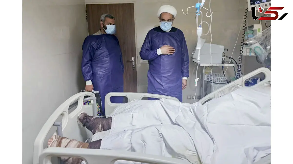 رئیس سازمان قضایی نیرو‌های مسلح از مجروحین تجاوز ددمنشانه رژیم منحوس صهیونی عیادت کرد