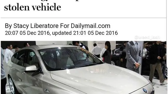 دزد بدشانس گرفتار سیستم دزدگیر بی ام و از راه دور شد