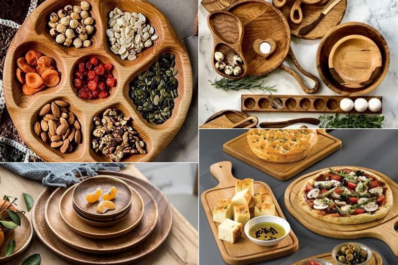 سرویس پذیرایی چوبی با طراحی منحصر به فرد