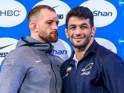 عکس عروسی  حسن یزدانی و  تیلور با همسرانشان ! /  دو رقیب جهانی  کشتی رونمایی کردند