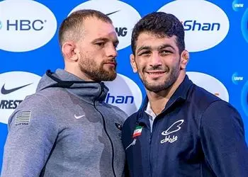 عکس عروسی  حسن یزدانی و  تیلور با همسرانشان ! /  دو رقیب جهانی  کشتی رونمایی کردند