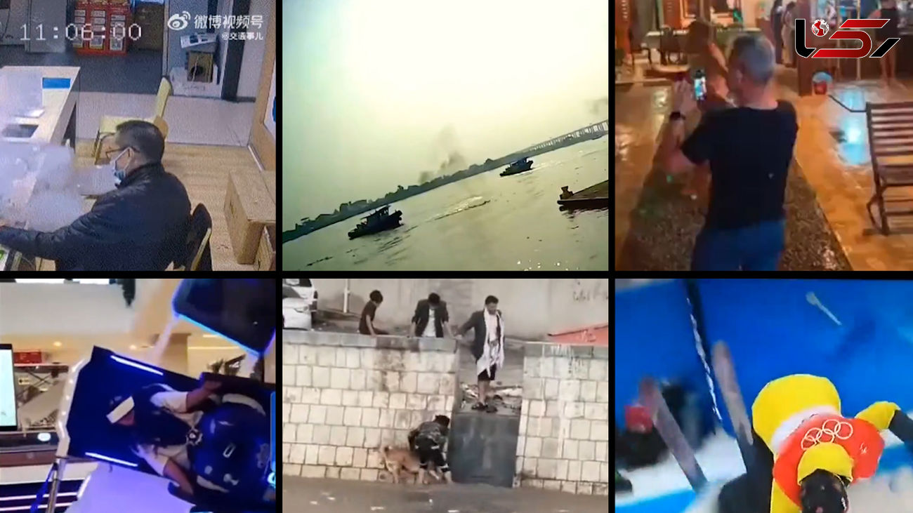 از طوفان سرخ در نائین تا آتش گرفتن باطری تلفن همراه مرد خونسرد+ فیلم