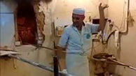 غوغای فیلم رقص زنانه نانوا در حضور مشتری ها ! / چقدر قرتی است !