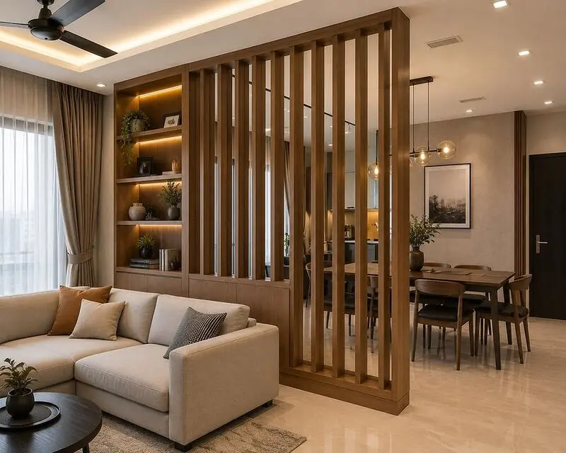 عکس پارتیشن چوبی