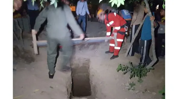  چاه ۲۵ متری جان کارگر افغان را گرفت 
