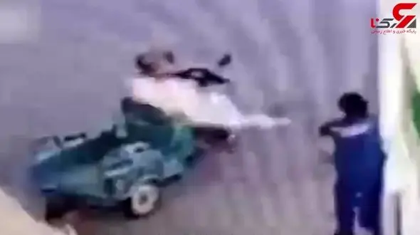 تنبیه عجیب مرد سیگاری در پمپ بنزین + فیلم 