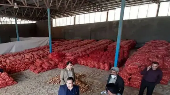 کشف انبار احتکار پیاز در سیرجان