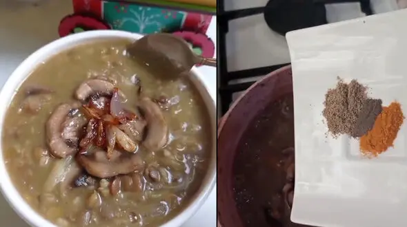 عدسی با بلغور گندم + فیلم
