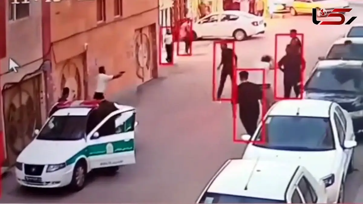 فیلم  جسارت قمه کش های اردبیلی جلوی پلیس / اگر شلیک های بموقع نبود مردی کشته می شد / حاوی صحنه های دلخراش