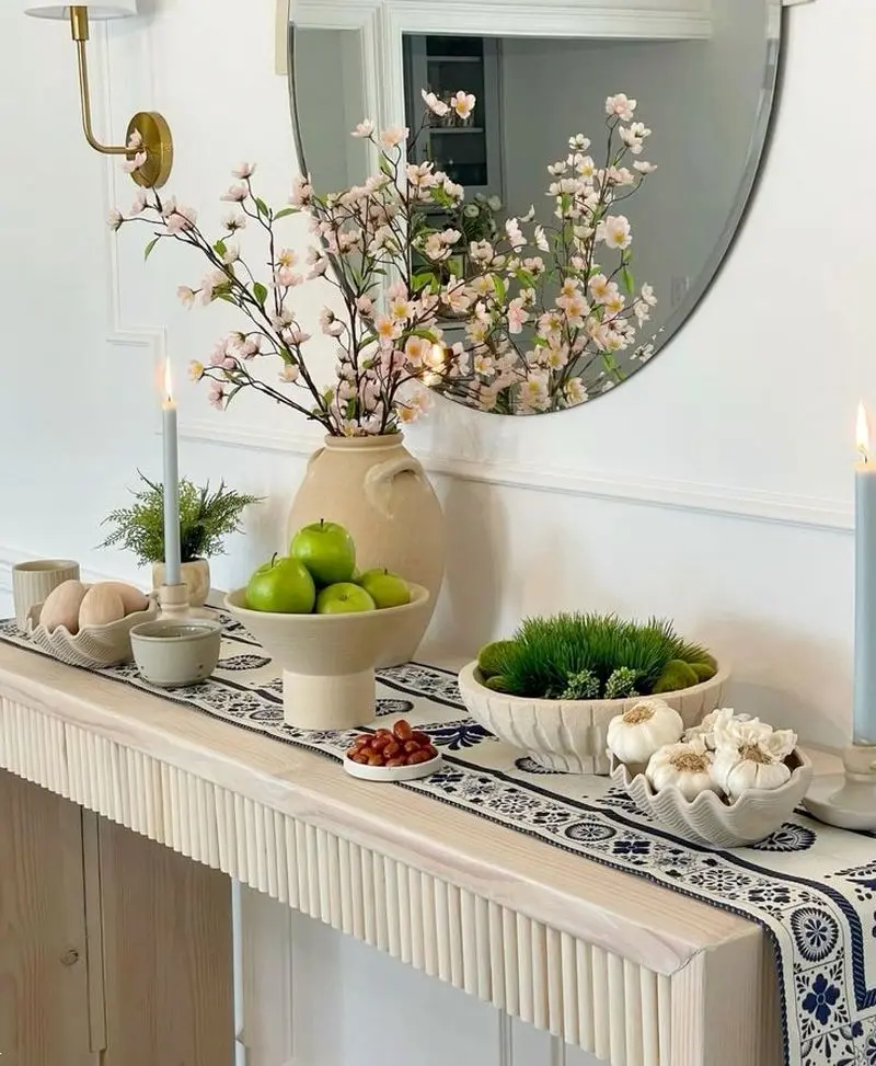 سفره هفت سین مدرن برای نوروز ۱۴۰۵ | شیک ترین مدل سفره هفت سین مدرن برای نوروز ۱۴۰۵ با بهترین ایده ها مخصوص نو عروس های باسلیقه!