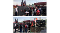 حادثه برای ماشین آتش نشانی در کهریزک