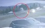 فیلم لحظه پرواز مرگبار پراید در جاده زنجان 
