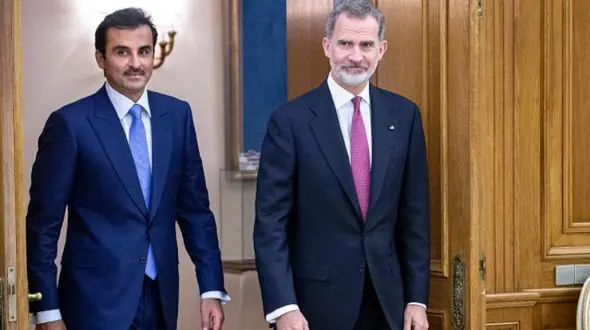 تحولات منطقه؛ محور گفت‌وگوی تلفنی امیر قطر و پادشاه اسپانیا